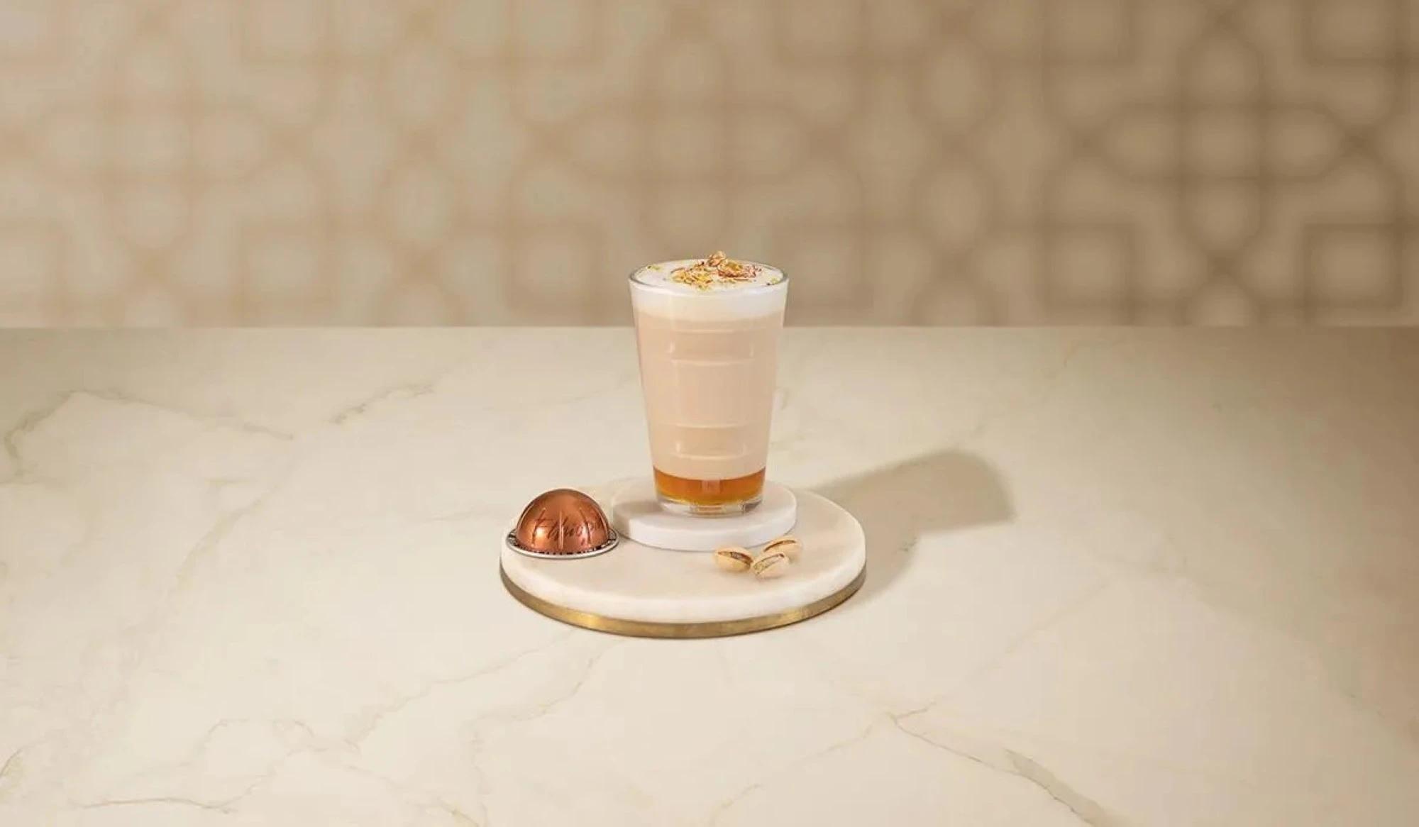 Elevate your coffee at Suhoor with this 'Rose Pistachio Latte'