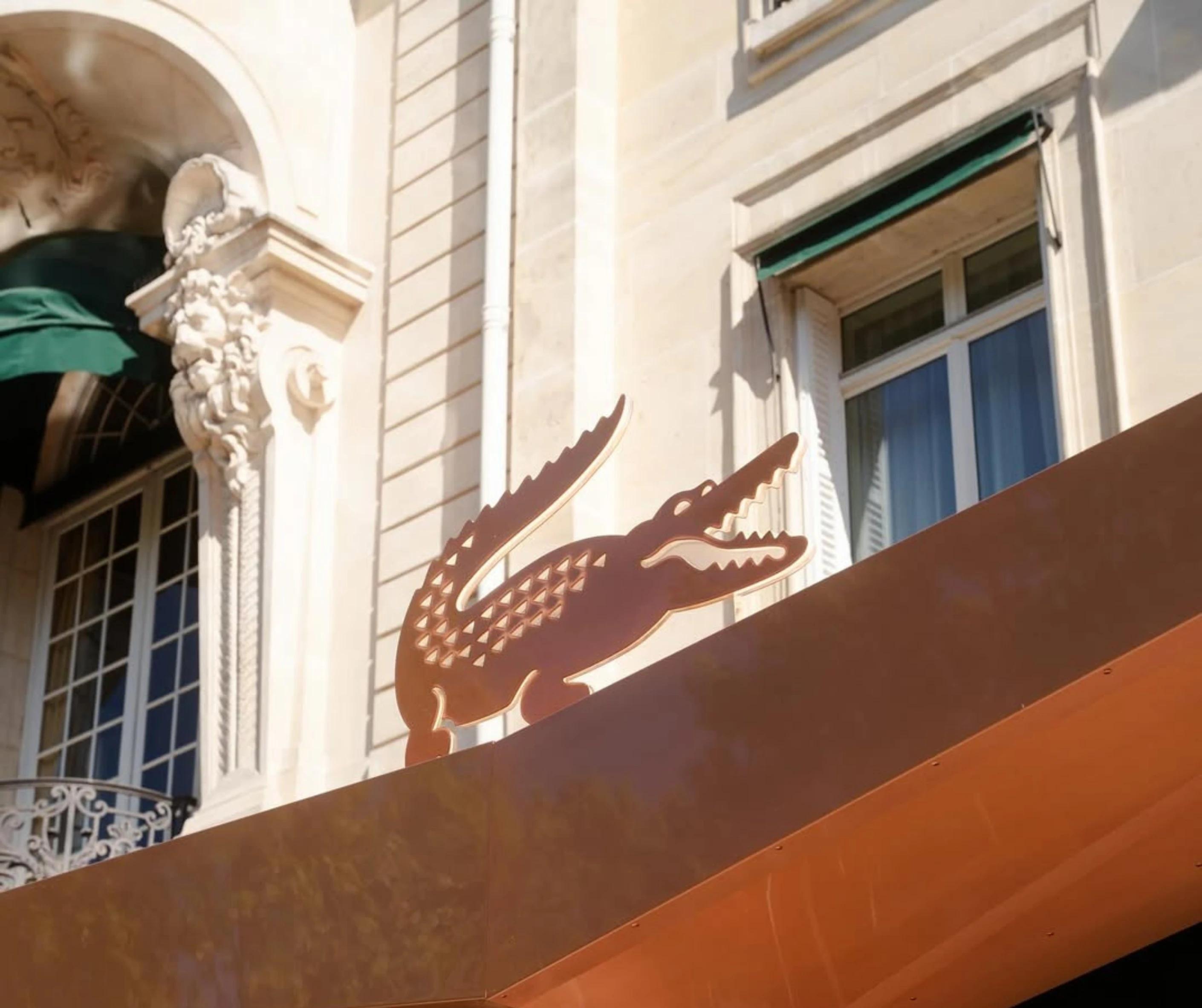 Lacoste opens terrace cafe with Shangri-La Paris