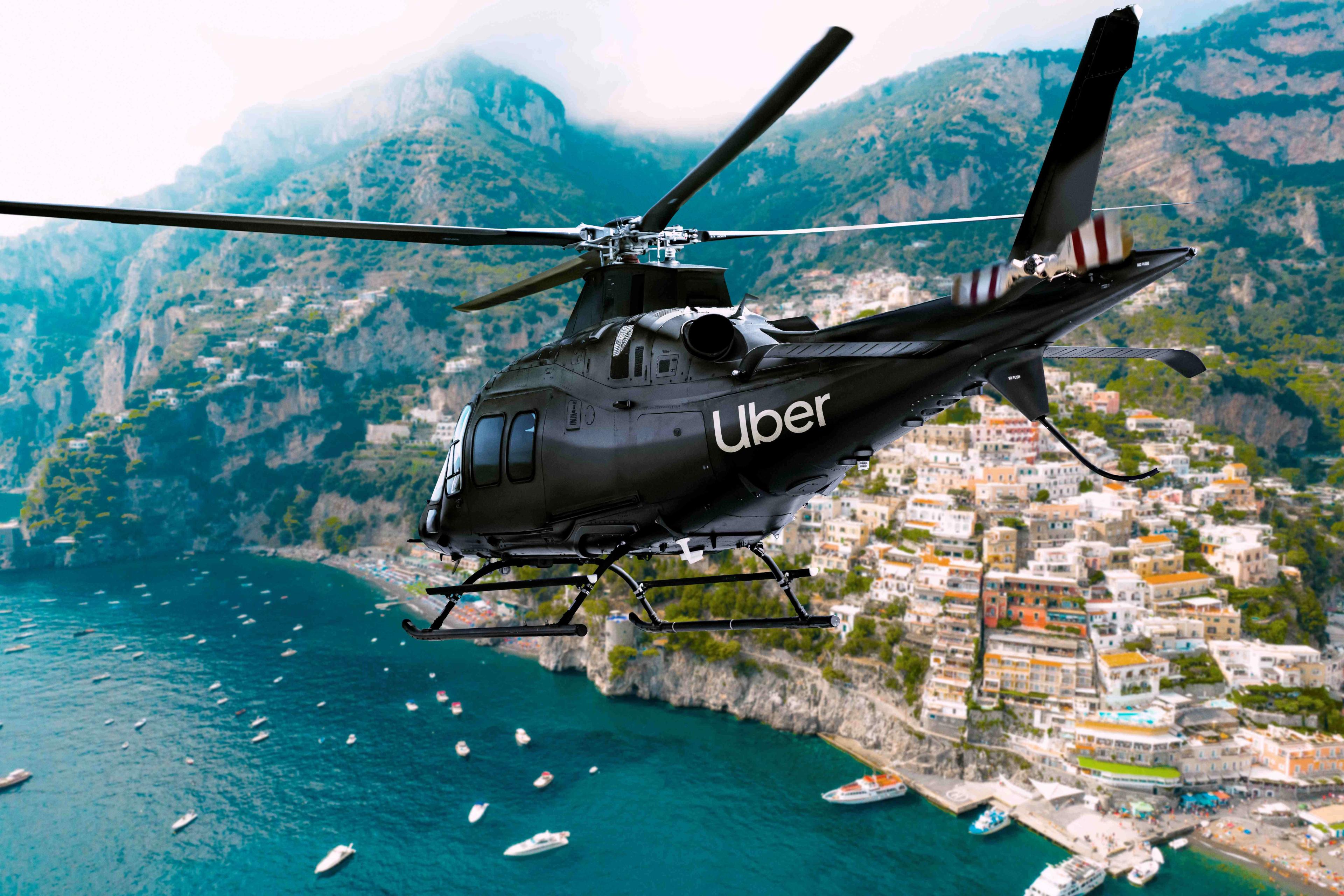 Uber elevates summer travel with private helicopter and boat transport in Italy