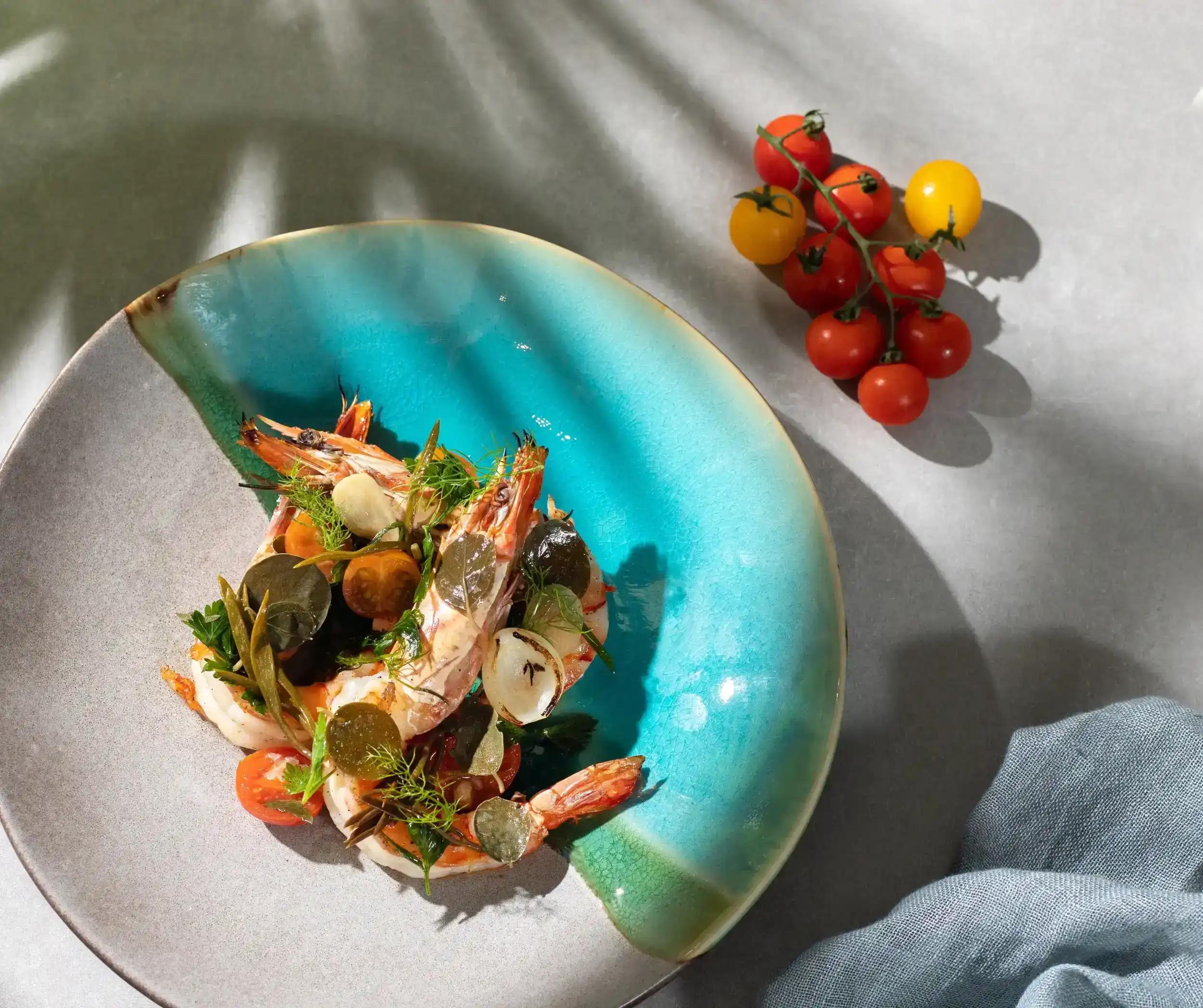 This recipe for grilled prawns & Greek salad is an ode to summer simplicity