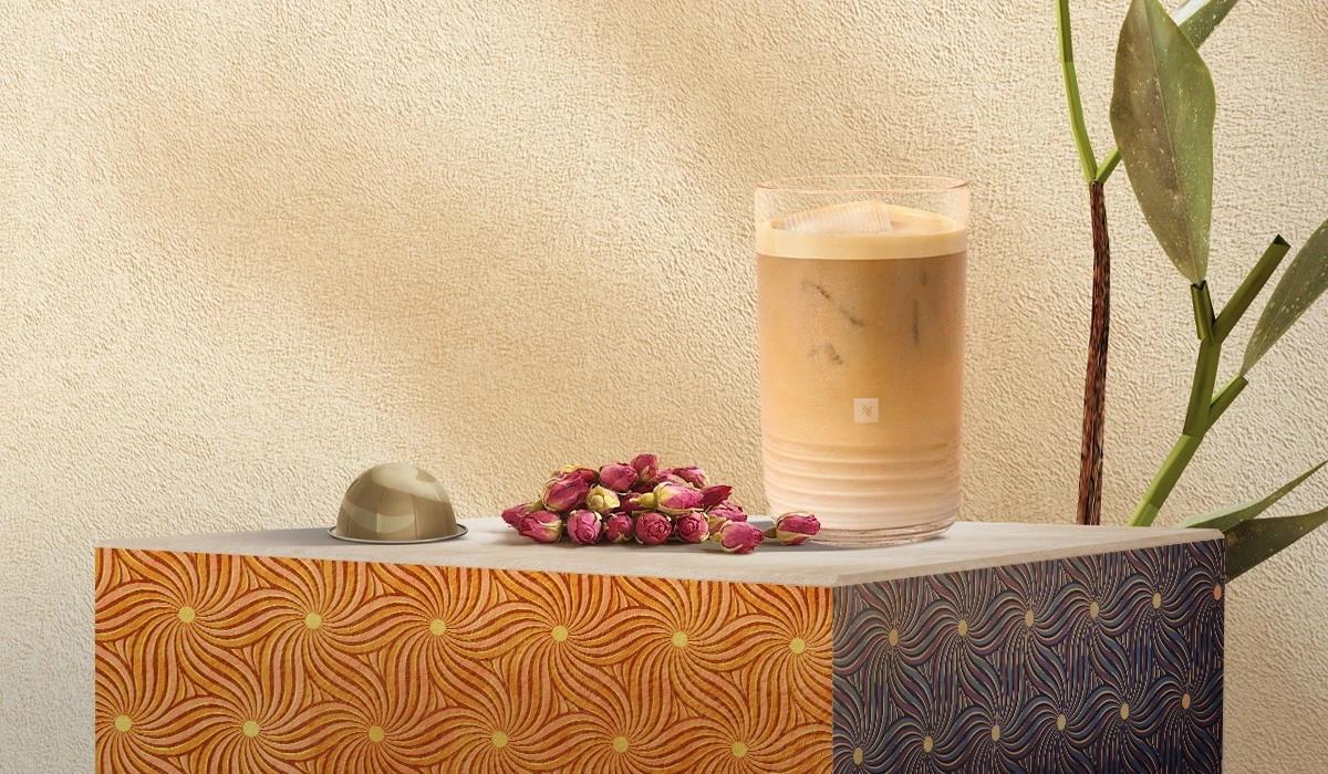 Craving a coffee? Try this iced Taif rose and vanilla infusion