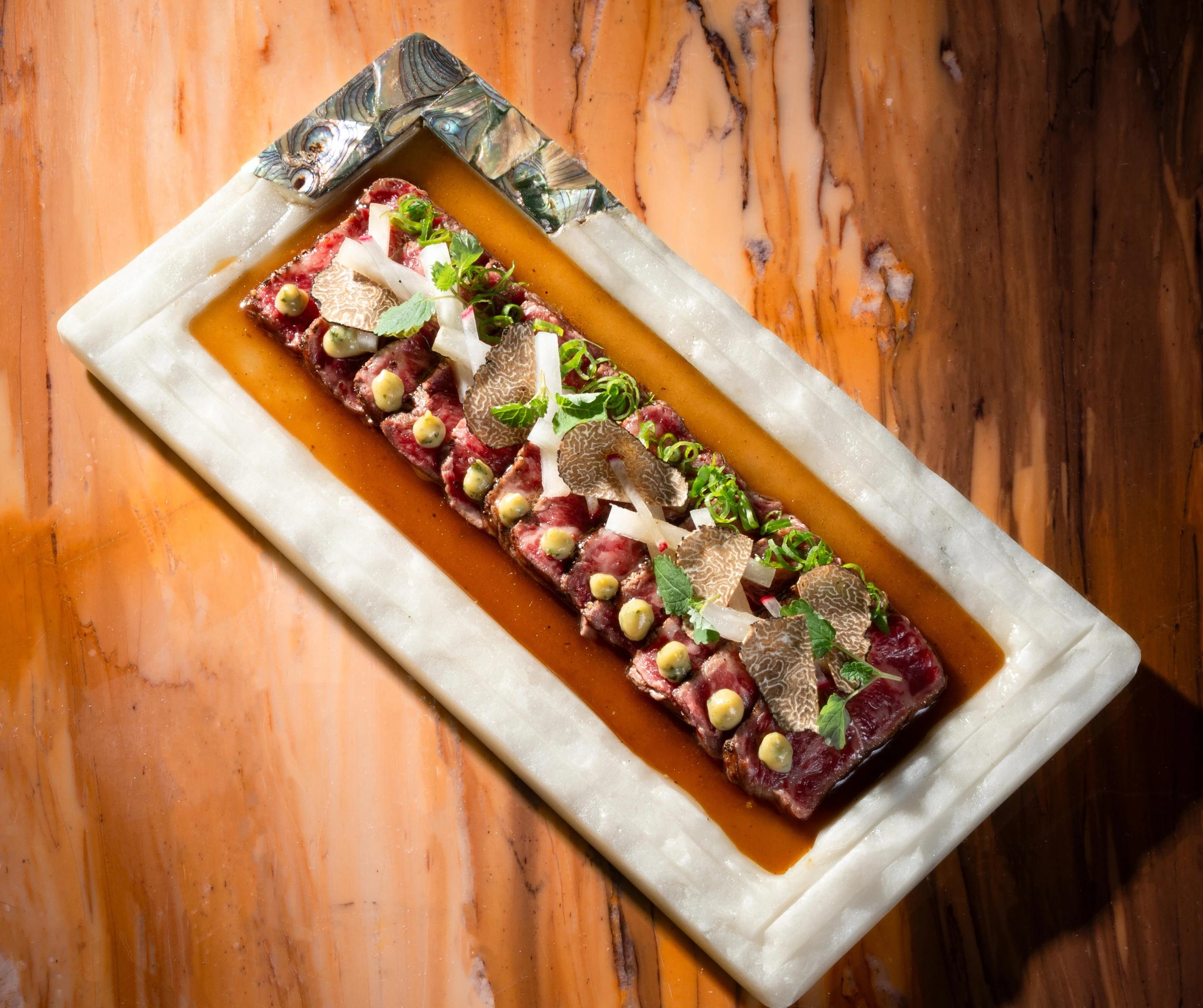 How to create Sexy Fish's signature Wagyu Tataki dish