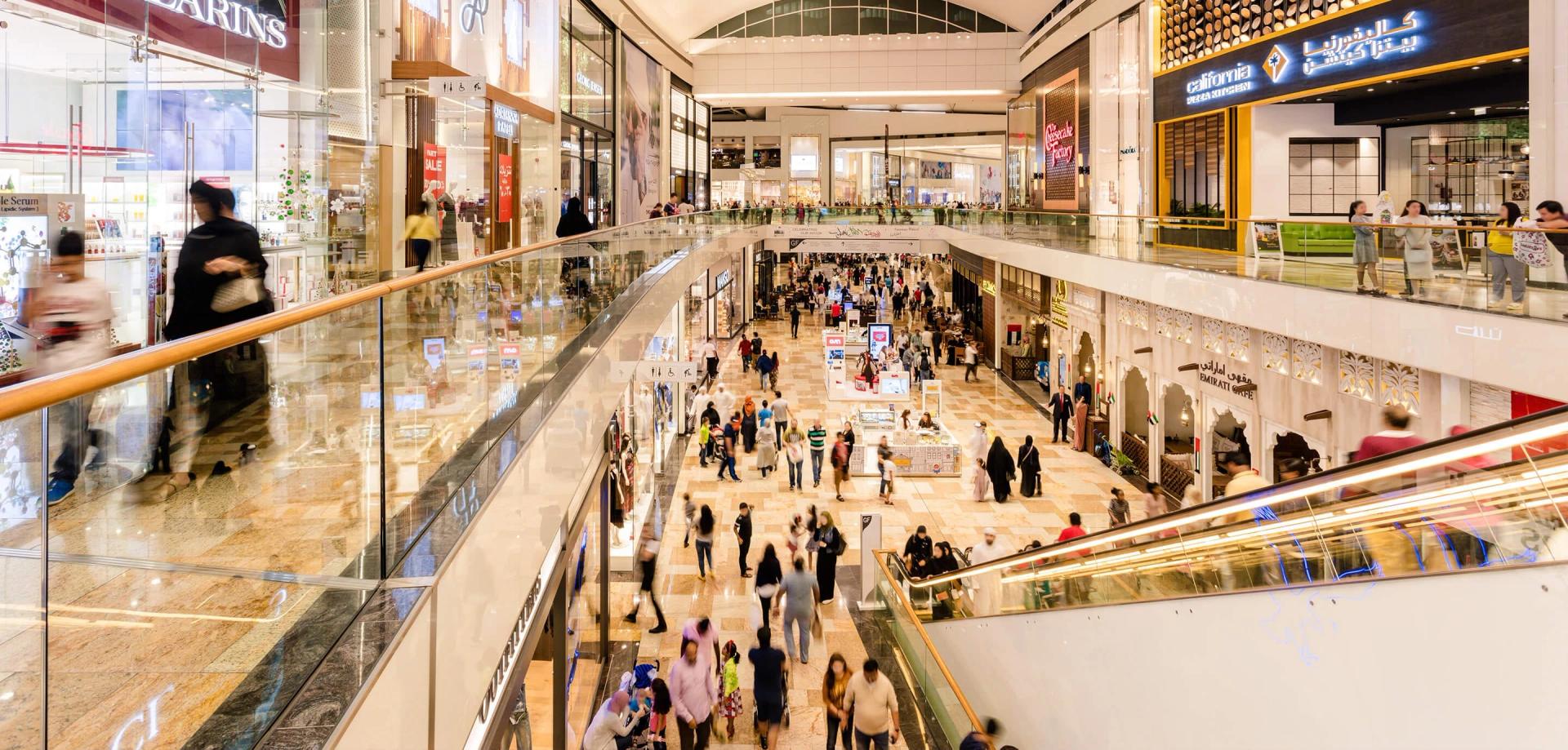 إليك قائمة أشهر المراكز التجارية والمولات في دبي