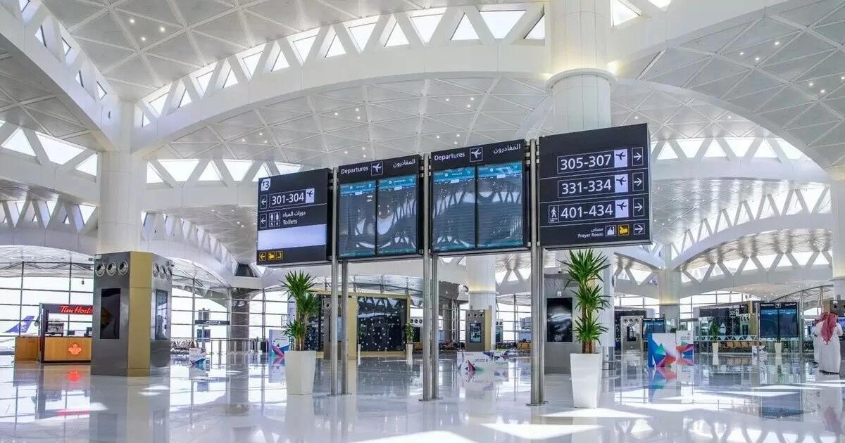 The interior of King Khalid International Airport in Riyadh